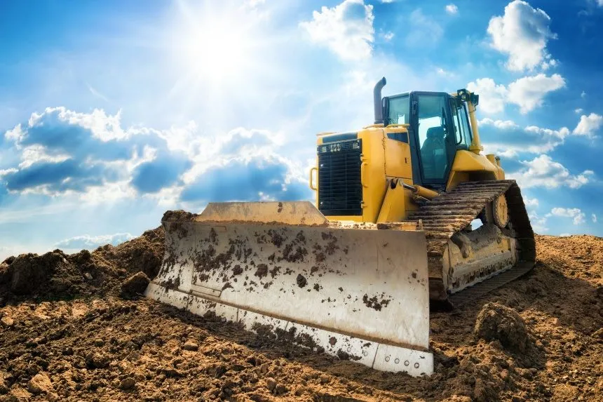 Bulldozer training in Winterveld